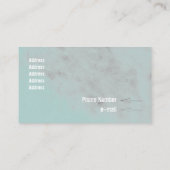 淡い水彩鉛筆グランジ染み 名刺 (裏面)