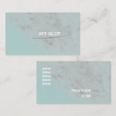 淡い水彩鉛筆グランジ染み 名刺 (正面/裏面)