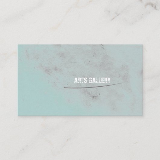 淡い水彩鉛筆グランジ染み 名刺 (正面)