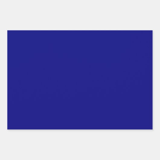 淡い濃いミッドナイトネイビーブルーシェード3トーン ラッピングペーパーシート (正面3)