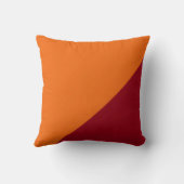 淡い濃い赤とオレンジ色の背景 クッション (裏面)