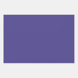 淡い濃王室の色の紫のシェード3トーン ラッピングペーパーシート