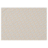 淡い灰色にピンクと白のプルメリアの花 テーブルクロス (正面(横))