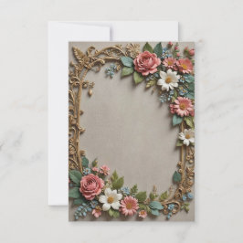 淡い灰色の背景の花の結婚花束 招待状