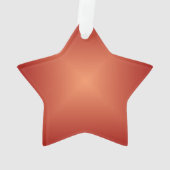 淡い焦げオレンジ>アクリルスターオーナメント オーナメント (裏面)