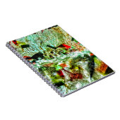 淡い白い抽象芸術スパイラルフォトノートブック,チッパー ノートブック (右側)