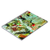 淡い白い抽象芸術スパイラルフォトノートブック,チッパー ノートブック (左側)