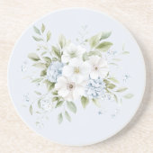 淡い空色の花 コースター (正面)