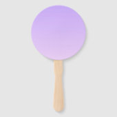 淡い紫とグラデーションあなたのビジネスロゴ ハンドファン (裏面)