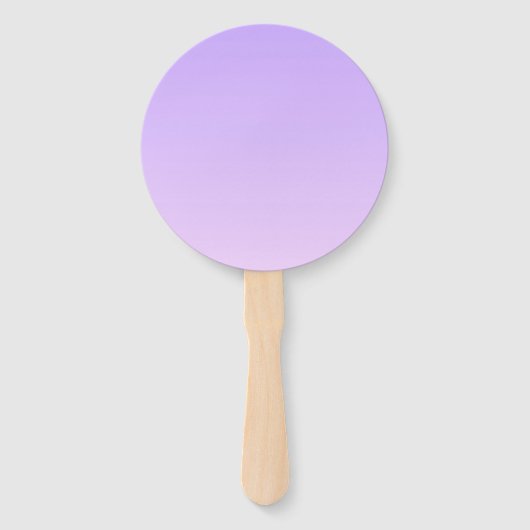 淡い紫とグラデーションあなたのビジネスロゴ ハンドファン (裏面)