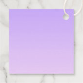 淡い紫とグラデーションあなたのビジネスロゴ フェイバータグ (裏面)