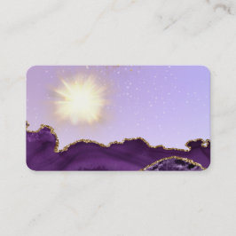 *~*淡い紫のエーゲートのエネルギーボール 名刺