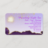 *~*淡い紫のエーゲートのエネルギーボール 名刺 (裏面)