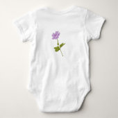 淡い紫の李妖精 ベビーボディスーツ (裏面)
