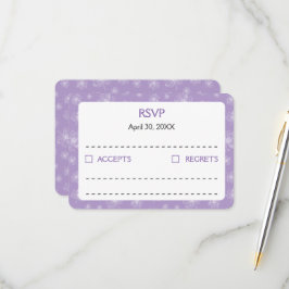 淡い紫色と白の芍薬。 出欠カード