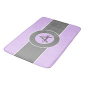 淡い紫色のグレー バスマット (アングル)