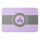 淡い紫色のグレー バスマット (正面)