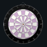 淡い紫色の白黒 ダーツボード<br><div class="desc">ライトパープルブラック&ホワイトダーツボード</div>