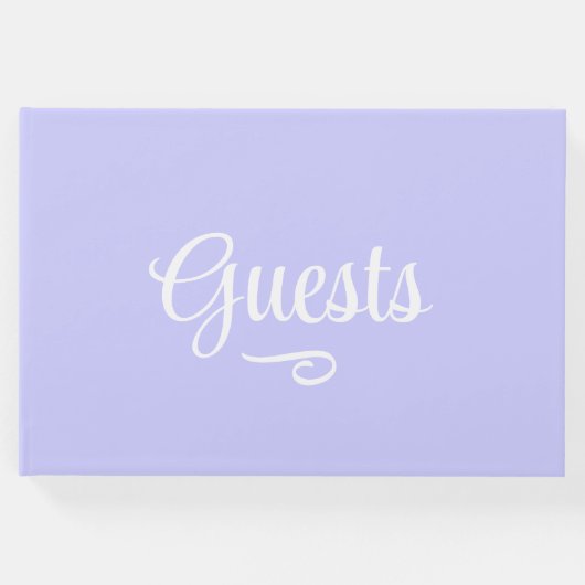 淡い紫色 ゲストブック (正面)