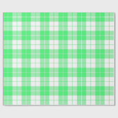 淡い緑と白の格子模様|大きい| ラッピングペーパー (フラット)
