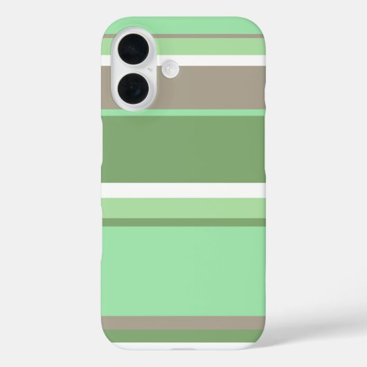 淡い緑のストライプ Case-Mate iPhoneケース (裏面)