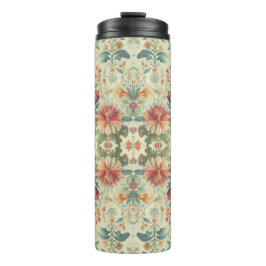 淡い緑の背景ヴィンテージの葉 タンブラー