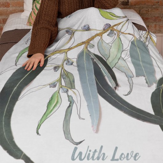 淡い色のかわいらし水色 フリースブランケット