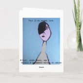 淡い色のなあなたは少し… 健康な挨拶状を得て下さい カード (裏面)