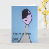 淡い色のなあなたは少し… 健康な挨拶状を得て下さい カード (黄色い花)