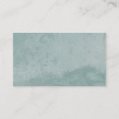 淡い色のなヴィンテージの水のグランジな効果の古くイタリアンな壁 名刺 (裏面)