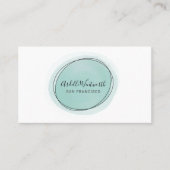 淡い色のな海緑の美しいおよびファッション 名刺 (正面)