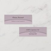淡い色のな灰色のカーブ スキニー名刺 (正面/裏面)