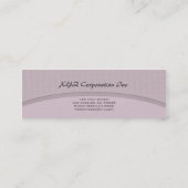 淡い色のな灰色のカーブ スキニー名刺 (裏面)