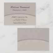 淡い色のな灰色のカーブ 名刺 (正面/裏面)