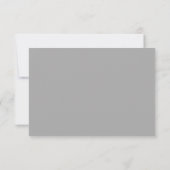 淡い色のな灰色の応答RSVPカード 出欠カード (裏面)