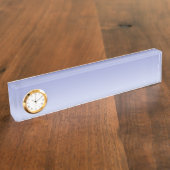 淡い色のな紫色のグラデーション デスクネームプレート (側面)