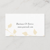 淡い色のな花の静かの催しのパステル 名刺 (裏面)