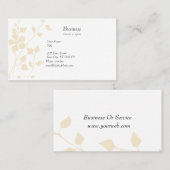淡い色のな花の静かの催しのパステル 名刺 (正面/裏面)