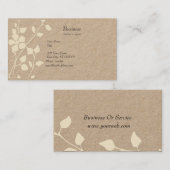 淡い色のな花の静かの催しのパステル 名刺 (正面/裏面)