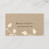 淡い色のな花の静かの催しのパステル 名刺 (裏面)