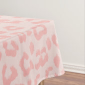 淡い色のな赤面のピンクのヒョウのプリント テーブルクロス (インサイチュ)