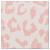 淡い色のな赤面のピンクのヒョウのプリント ファブリック (クローズアップ)