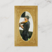 淡い色のな金ゴールドのボーダーをカスタマイズ 名刺 (裏面)