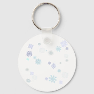 淡い色のな雪片 キーホルダー