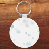 淡い色のな雪片 キーホルダー (正面)