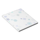 淡い色のな雪片 ノートパッド (アングル)
