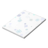 淡い色のな雪片 ノートパッド (回転)