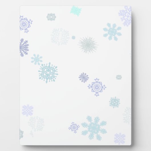 淡い色のな雪片 フォトプラーク (正面)