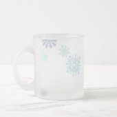 淡い色のな雪片 フロストグラスマグカップ (左)