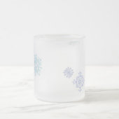 淡い色のな雪片 フロストグラスマグカップ (中央)